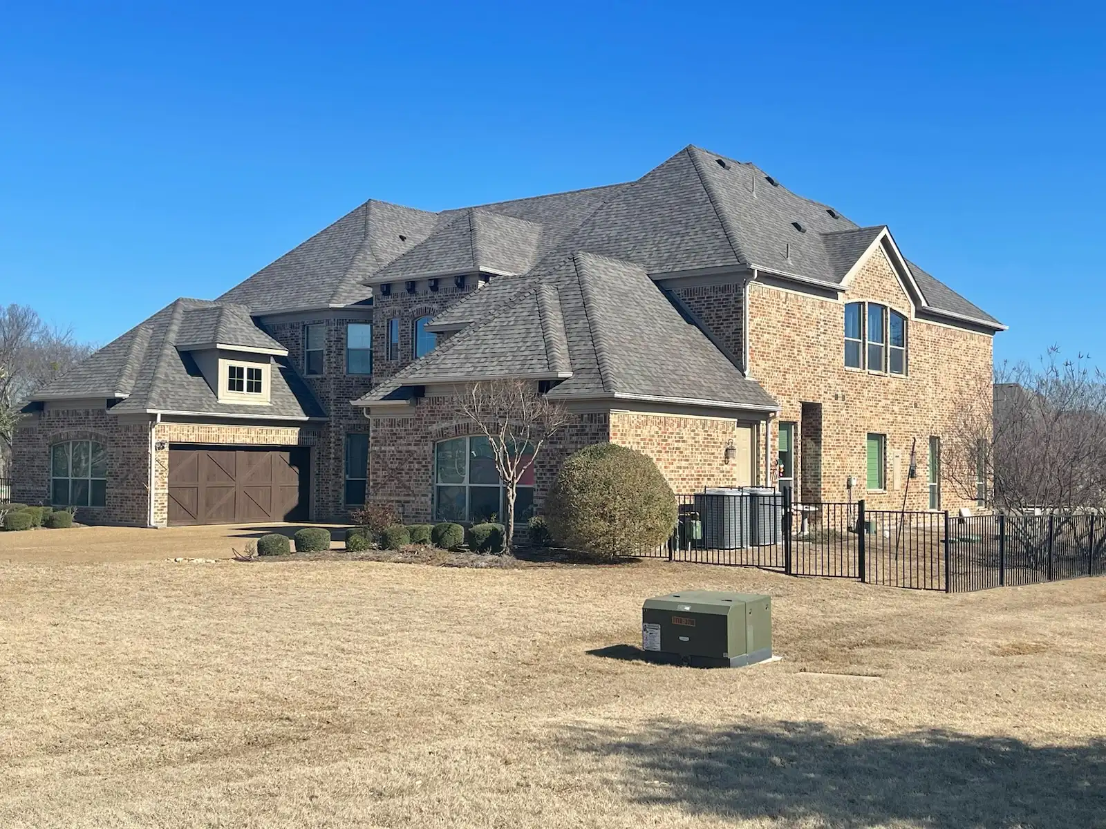 North Texas home with a newly installed architectural shingle roof